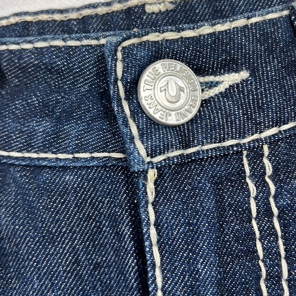 NEW True Religion Pencil Denim / White Stitch Skirt SZ-26 - Picture 3 of 10